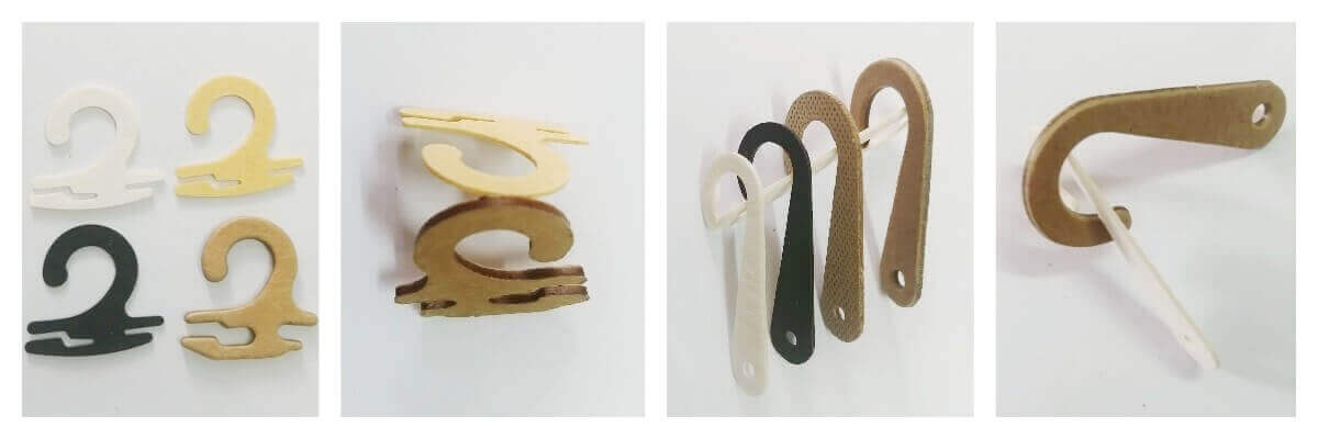 Recycled Eco J paper cardboard hooks for hats display