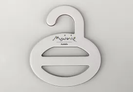 FSC 100% recycled white kraft sustainable Round scarf paper cardboard hooks for shop display