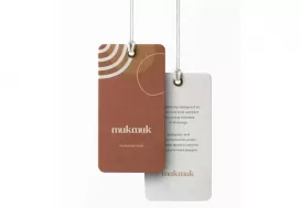 100% Recycled sustainable paper kraft card hangtag sale tags for clothes & shoes display