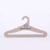 OEM Customized Non-slip durable Biodegradable coats Jackets T-shirt  natural paper cardboard hangers for retail shop